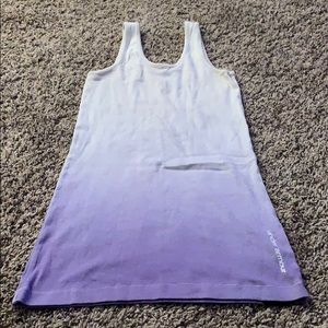 Uber armour purple ombré tank top